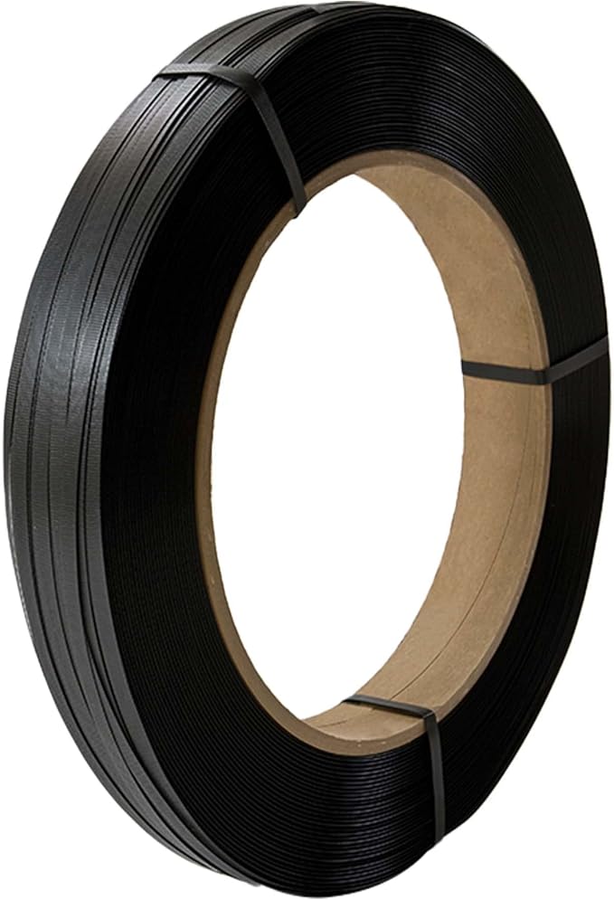 Rollo Fleje De Plástico Polipropileno Negro Uso Manual