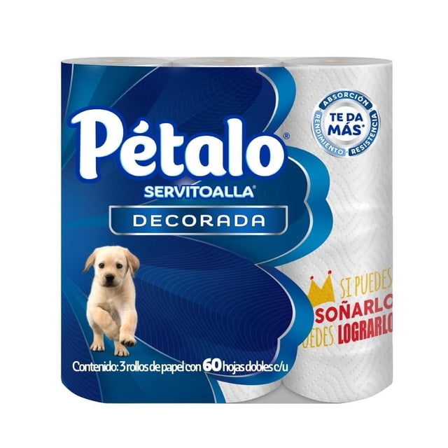 Servitoalla Pétalo decorada con 60 hojas dobles