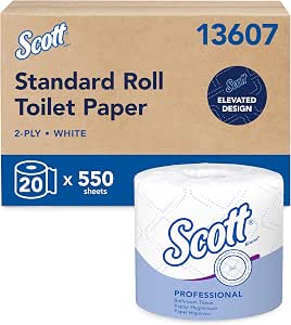 Scott Professional Papel Higiénico Estándar 2 Capas Blanco 550 Hojas