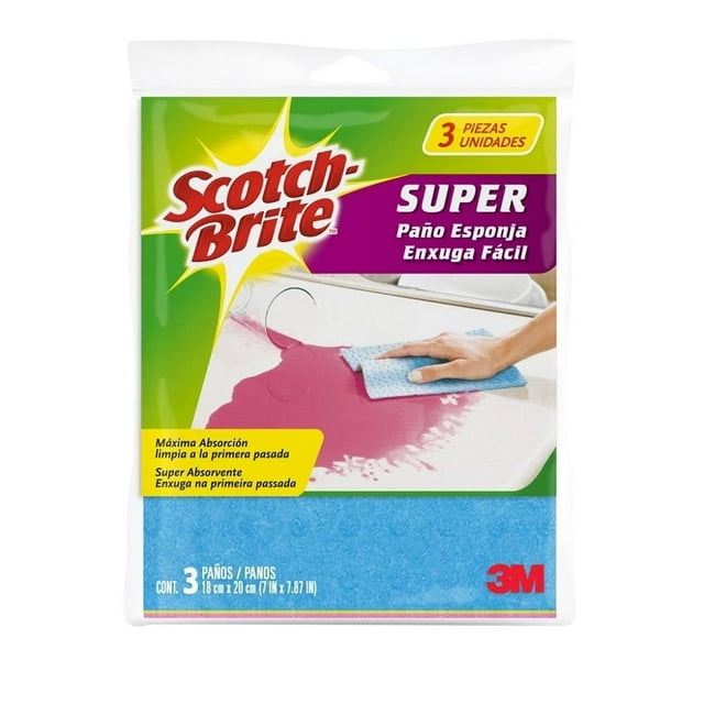 Paño de esponja Scotch Brite máxima absorción