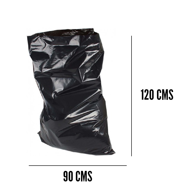 Bolsa para basura negra 90x120cm