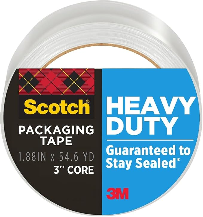 Scotch - Cinta de embalaje resistente para envío y mudanza 1.9 pulgadas. x 54.6 m