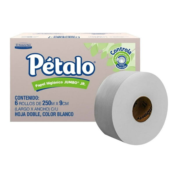 Papel Higiénico Pétalo de 250 m c/u
