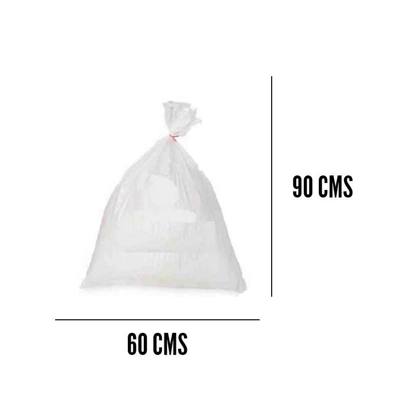 Bolsa para basura transparente 60x90cm