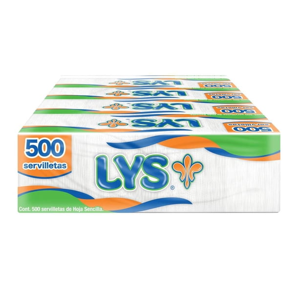 Servilletas Lys Paquete con 500 pzas c/u
