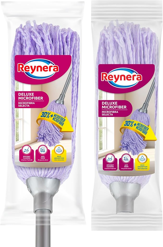 Reynera Trapeador Mop de Microfibra Super Ligero y 1 Repuesto