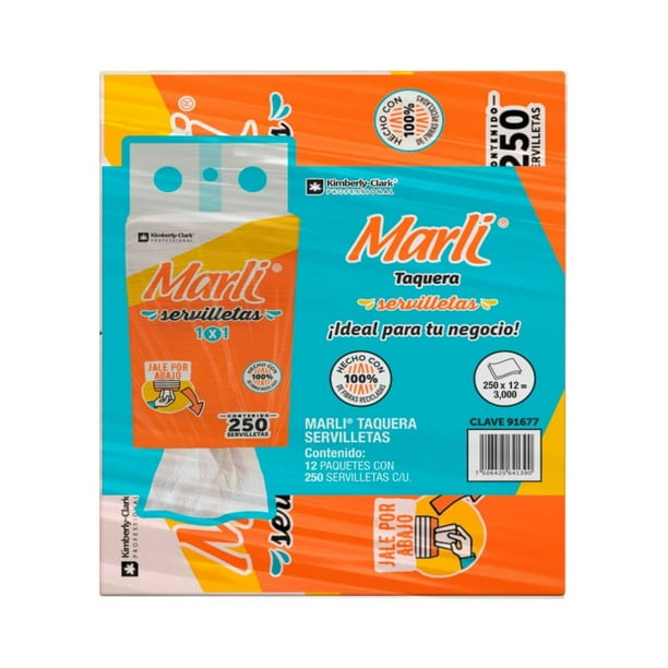 Servilleta Taquera Marli 250 pzas