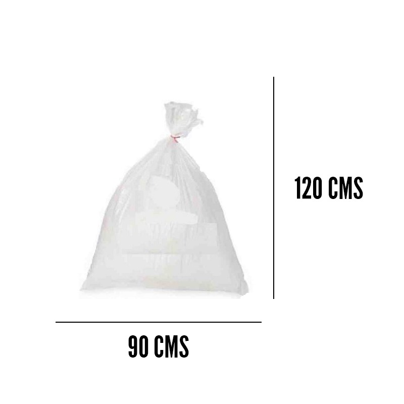 Bolsa para basura transparente 90x120cm