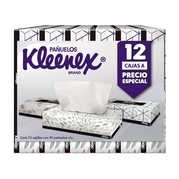 Pañuelos Faciales Kleenex Caja con 90 pzas c/u