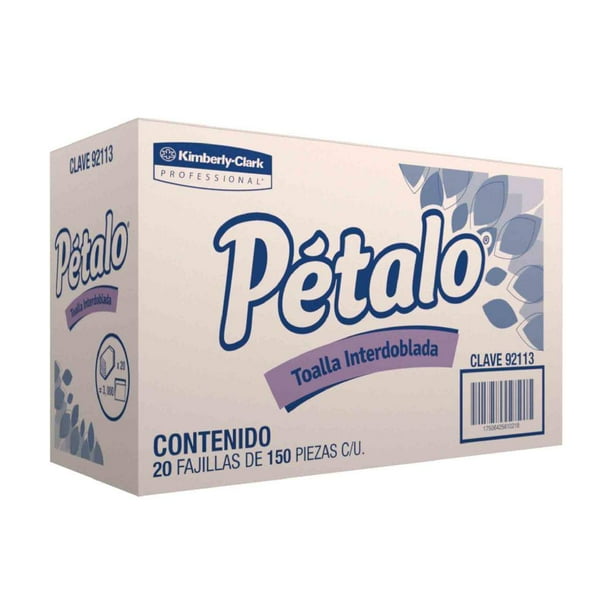 Toallas Interdobladas Kimberly-Clark Pétalo 150 pzas c/u