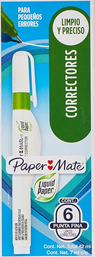 Paper Mate Liquid Paper Pluma Correctora