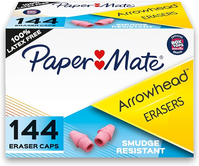 Paper Mate Arrowhead - Borradores para gorras de perlas rosas