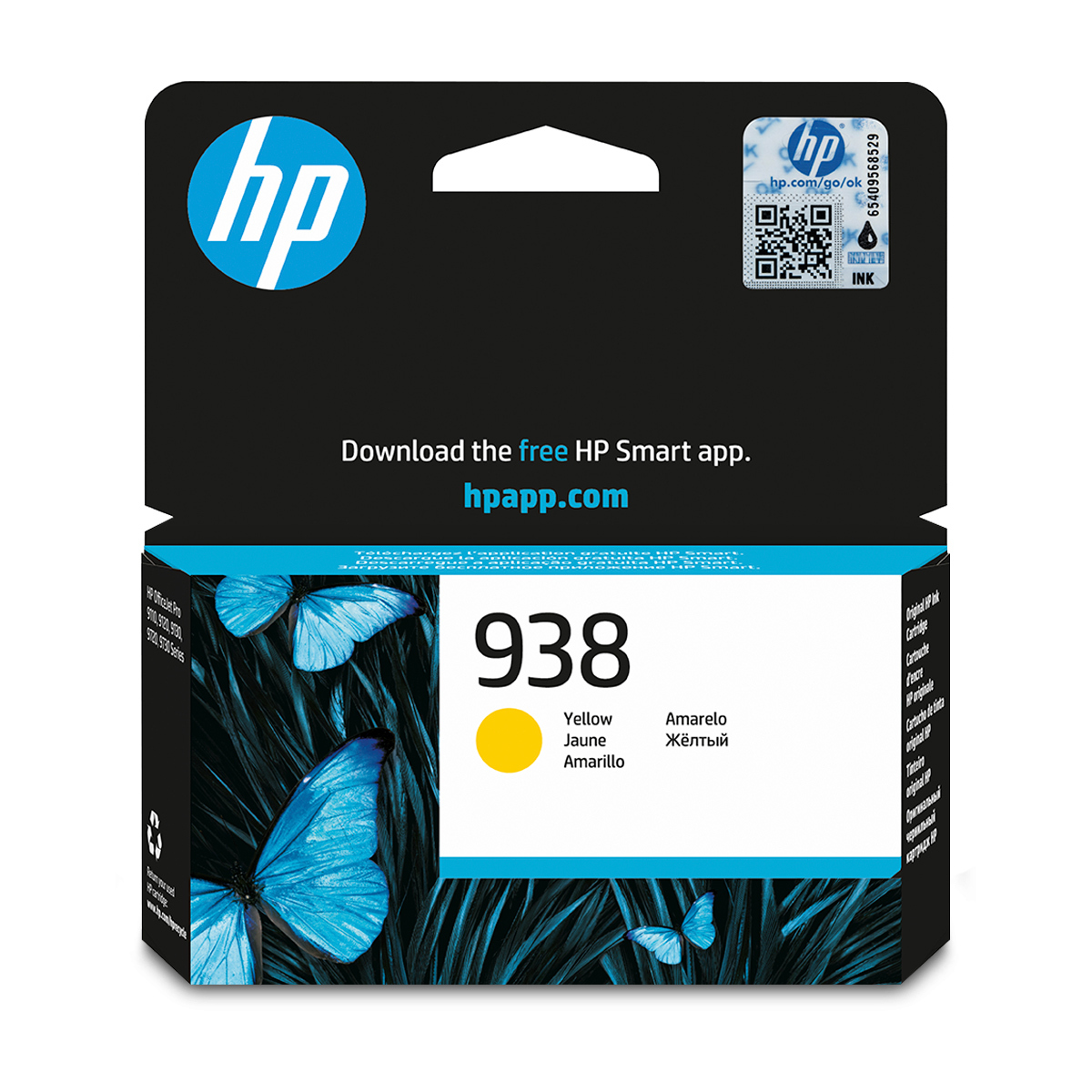 Cartucho de Tinta HP 938 Amarillo 800 páginas