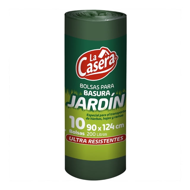 Bolsa para basura La Casera jardin 200 litros c/u